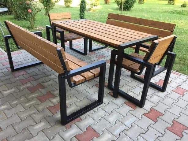 Ławka parkowa / ławka ogrodowa / nowoczesna / meble ogrodowe