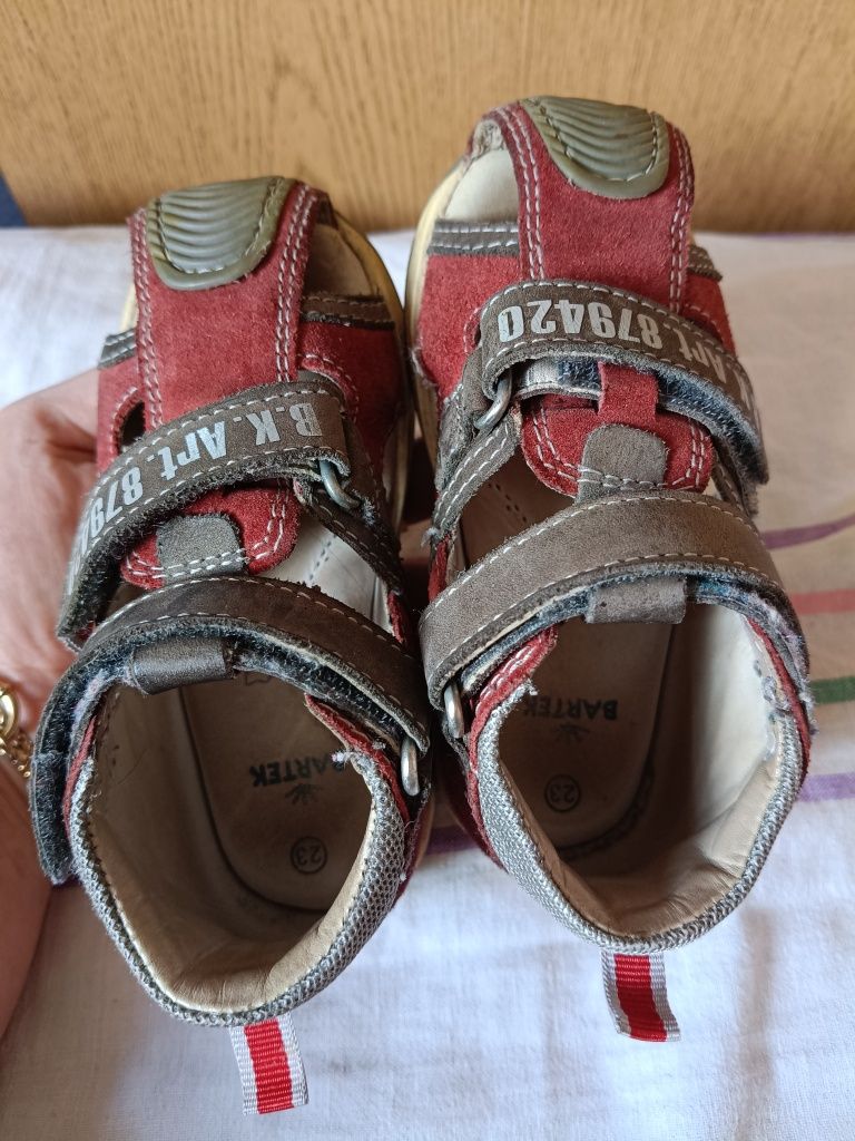 Skórzane sandały chłopięce 23 Bartek