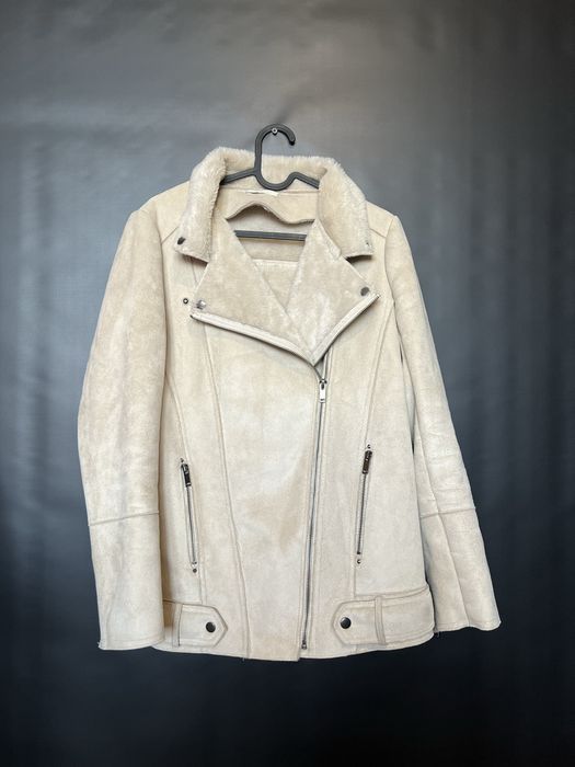 Жіноча дублянка авіатор розмір S, пісочного кольору