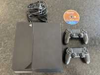 Playstation 4 c/ 2 comandos e 1 jogo