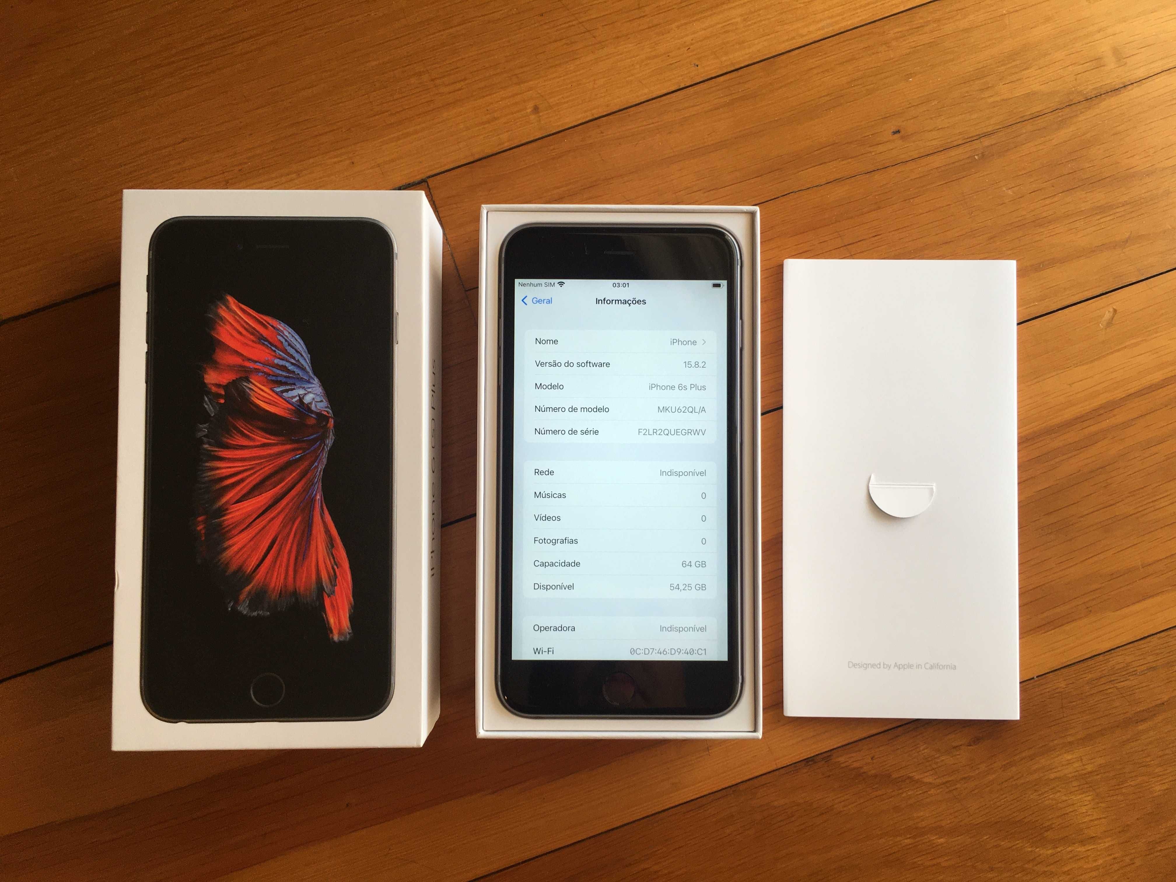 iPhone 6s Plus 64 GB - Original - "Igual a Novo" - 100% a funcionar.