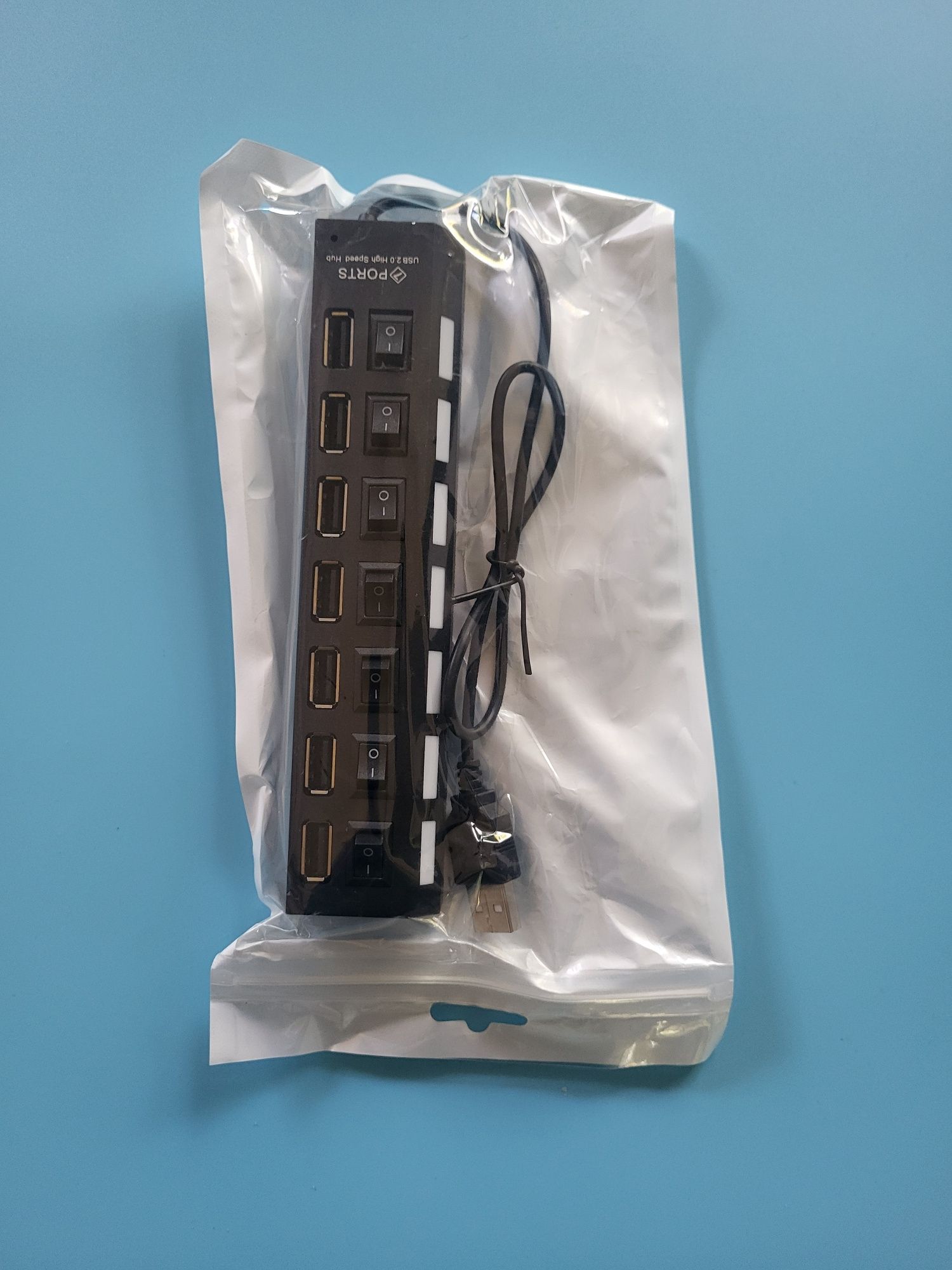 Hub USB wieloportowy rozdzielacz adapter USB 2.0 5V 480Mbps
