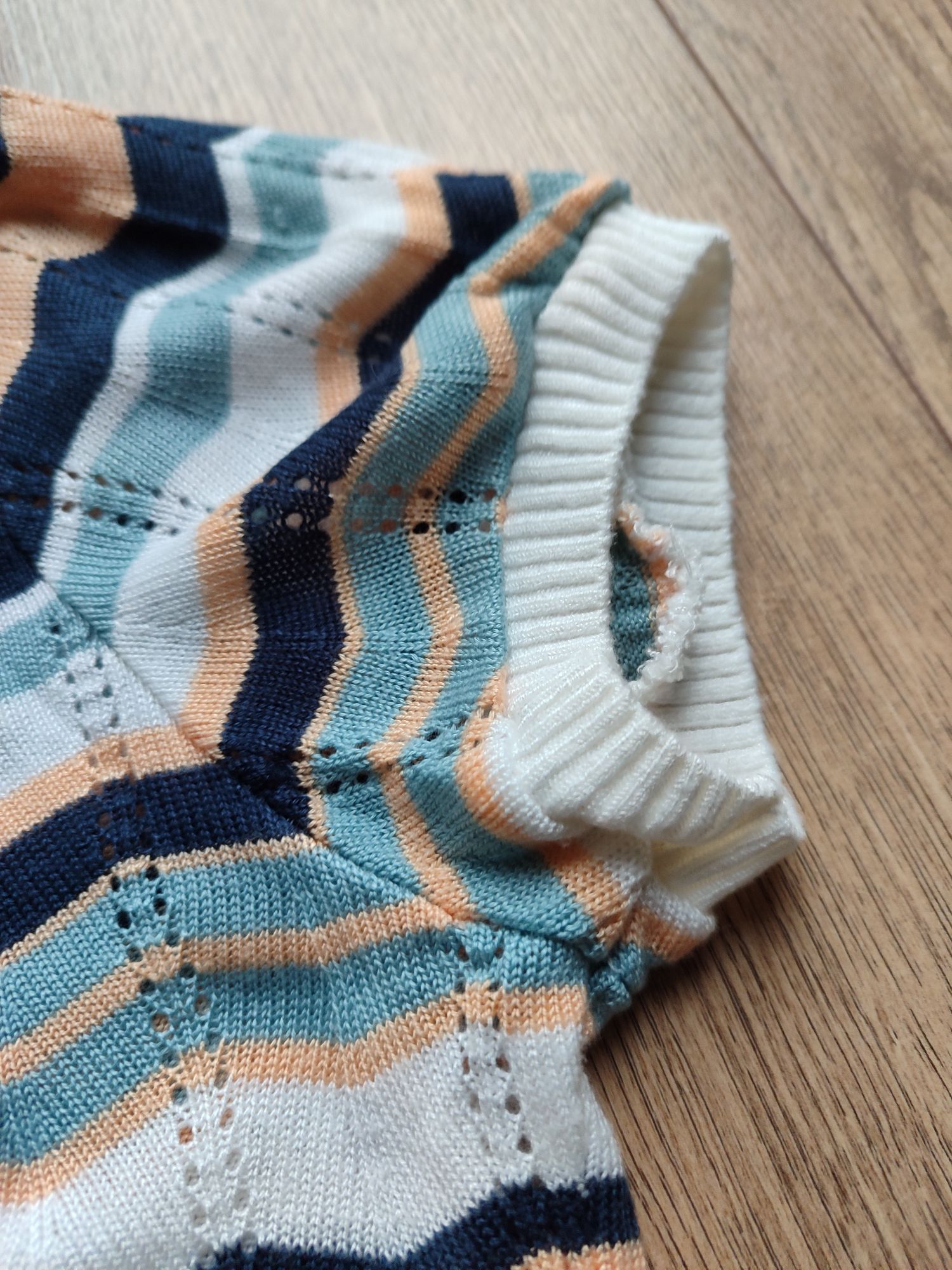 Krótki rozpinany sweter vintage S/M Dolce Vita bolerko, narzutka 36/38