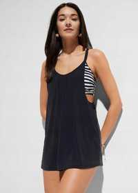 B.P.C tankini 2w1 czarne w budowanym topem ^40