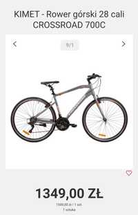 Nowy rower górski kimet 28 cali crossroad 700c 1349zl cena sklepowa
