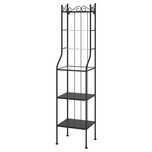 Ikea regal metalowy z szklanymi półkami