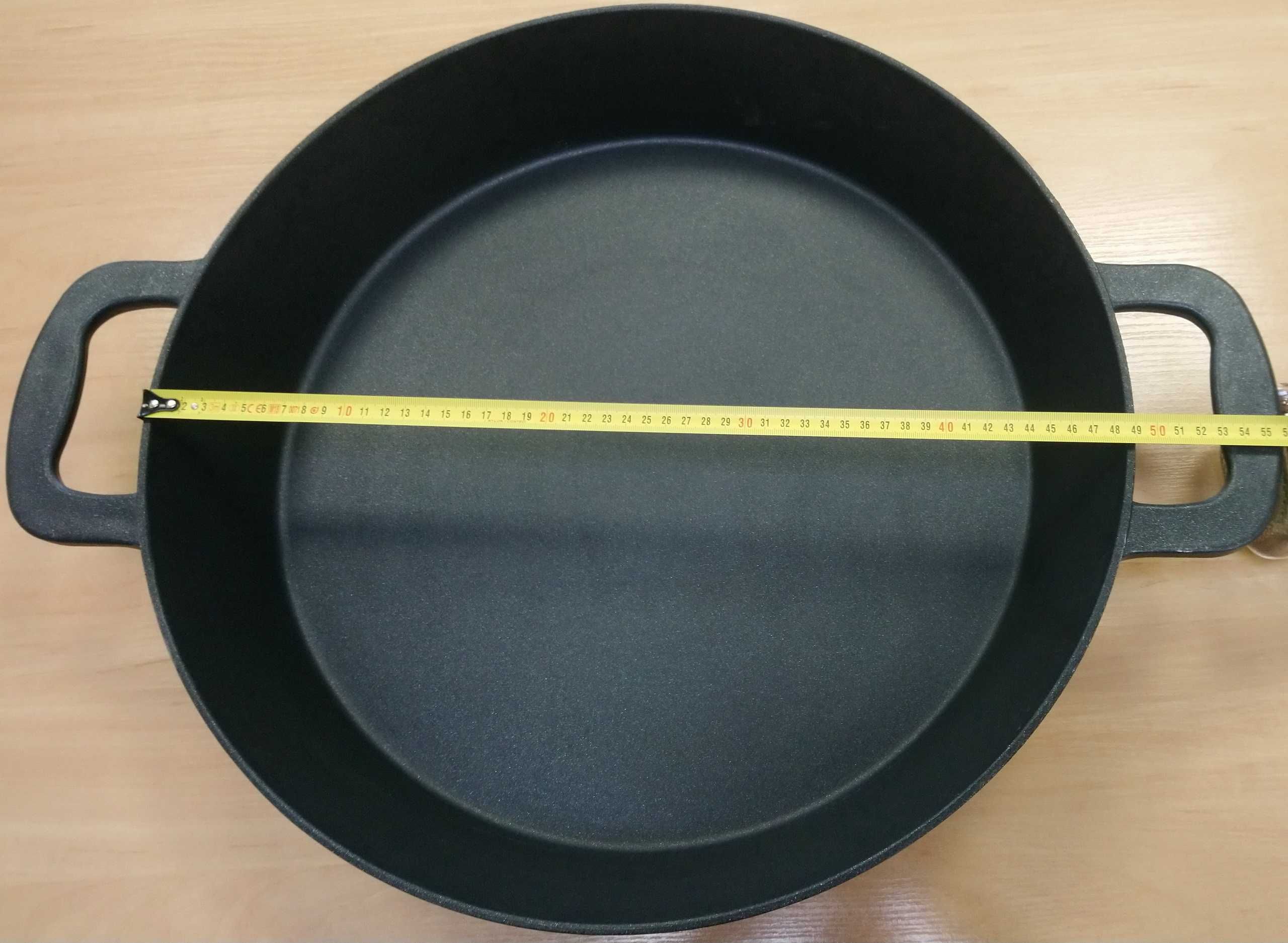 Nowa PATELNIA ŻELIWNA Ø 49cm Cateringowa do Gastro na Ognisko GERMANY