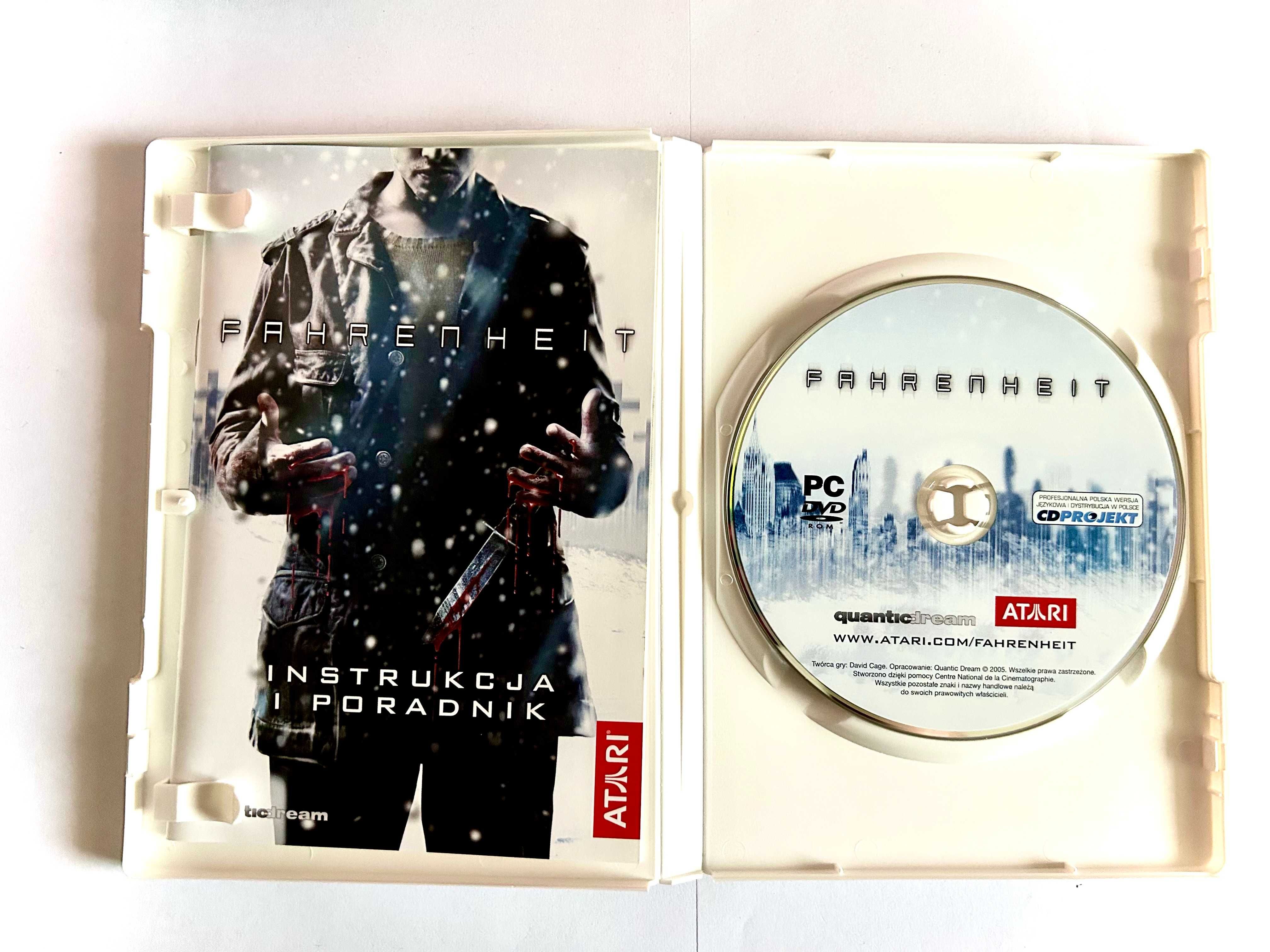 Fahrenheit  gra PC PL 6/6 BEZ RYS !!! 1xDVD-ROM PL