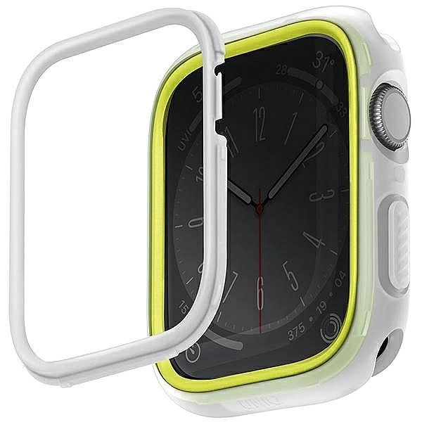 Etui UNIQ Moduo na Apple Watch 45 / 44 mm limonka-biały