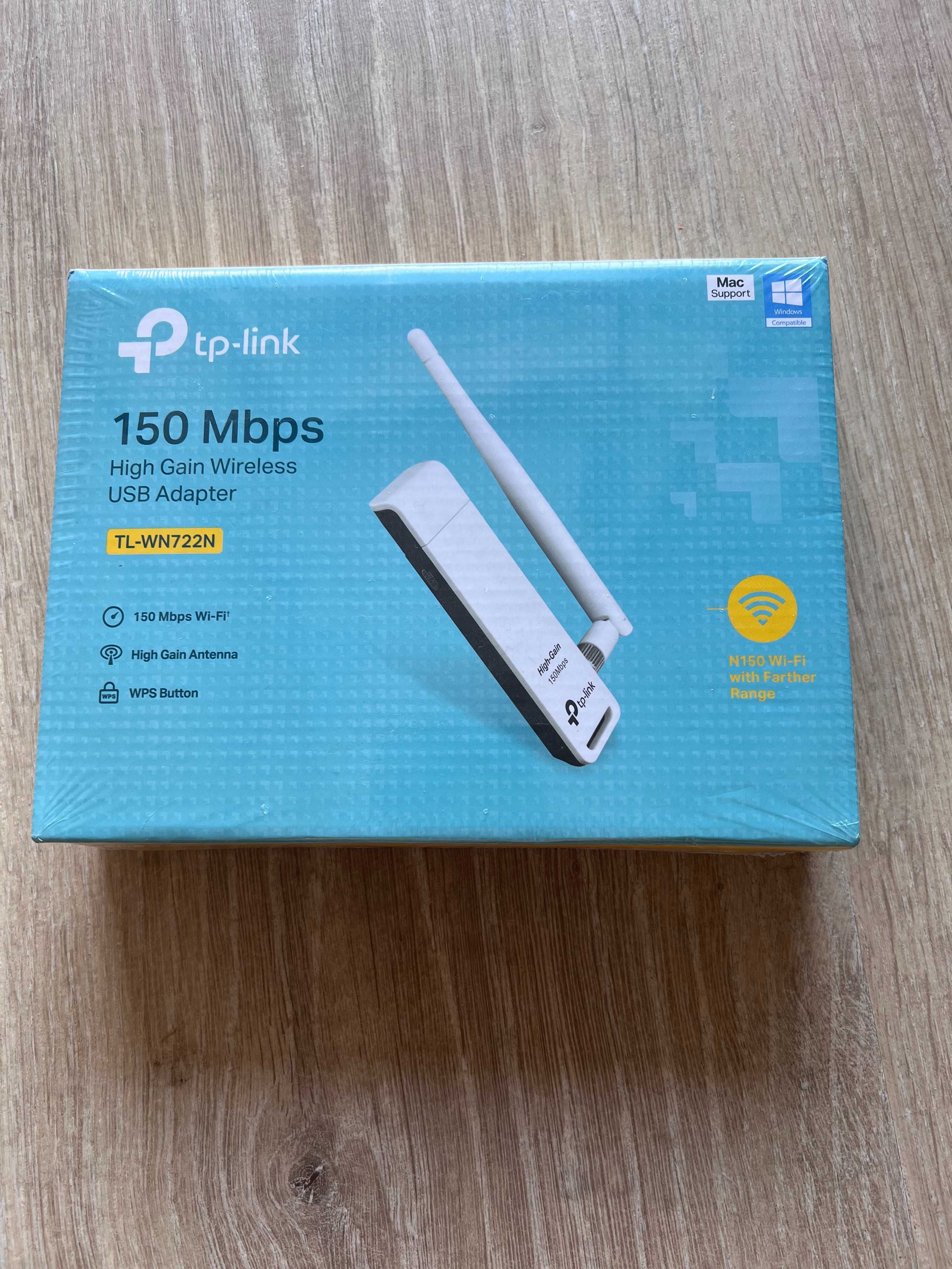 Karta sieciowa TP-Link TL-WN722N WiFi N USB 802.11n/150Mbps 4 dBi WPS