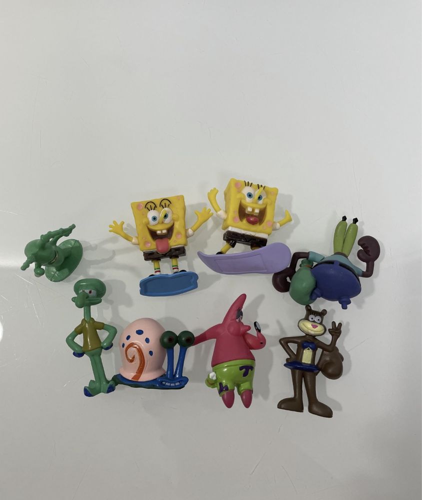 8 sztuk figurek SpongeBob Kanciastoporty