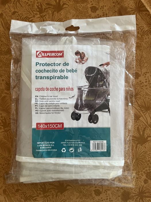 Capa de chuva para carrinho de bébé