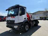 Mercedes-Benz AROCS 1832 4x2 EURO6 WYWROTKA TRÓJSTRONNA Z HDS FASSI F120FB  | TOP | Niski przebieg | Meiller | 5,6 funkcja | Z Niemiec |