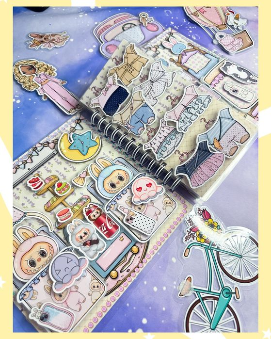 Książka na rzepy Toca Boka, Avatar, Labubu. Lamibook