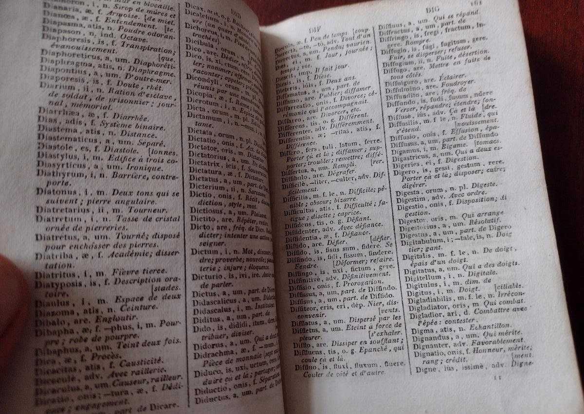 Dicionário 1866 - Latin - Français