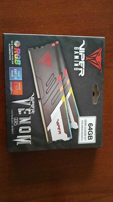 Pamięć RAM Patriot Viper Venom Rgb Ddr5 64 Gb 6000Mhz Cl30