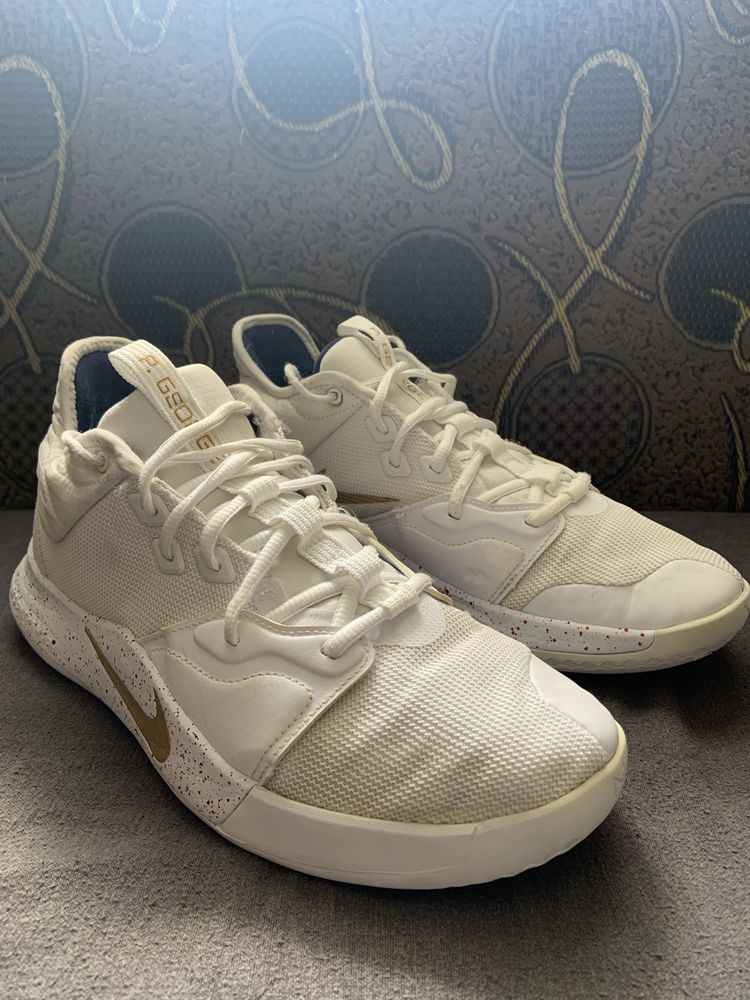 Баскетбольні кросівки Nike Pg 3 «White Gold Navy»