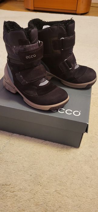 ECCO  зимні, шкіряні ботінки 27р