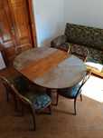 ZESTAW Stół i krzesła dębowe THONET