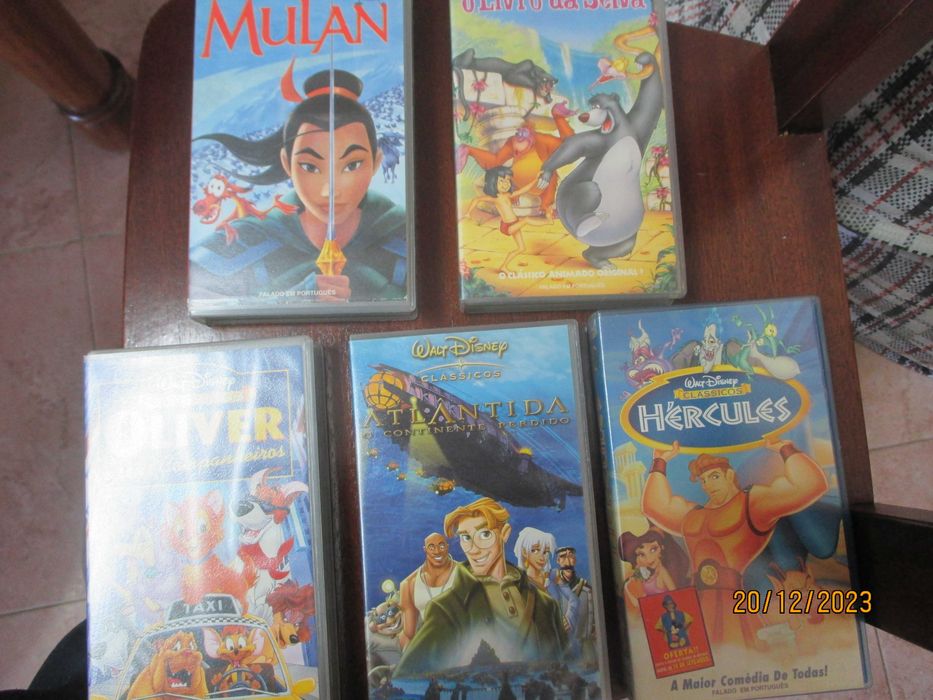 30 VHS de Desenhos animados