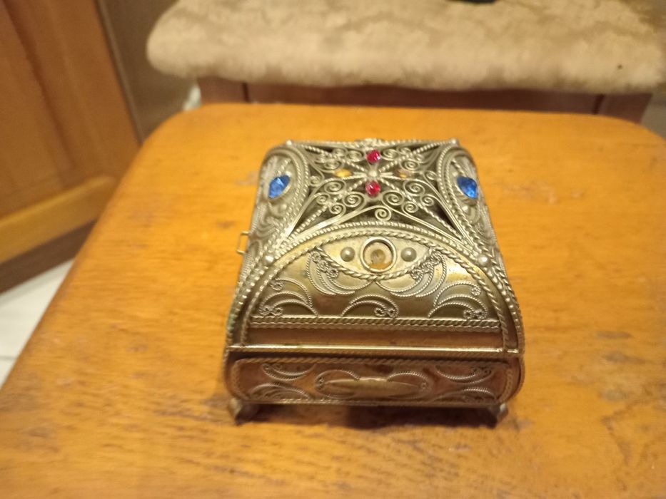 Шкатулка советская скань