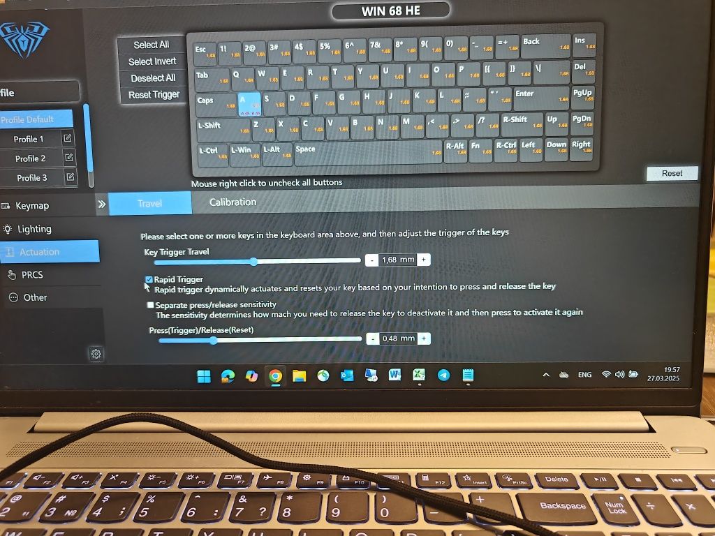 Магнітна клавіатура Aula win60HE win68HE клавиатура 8000hz (останні)