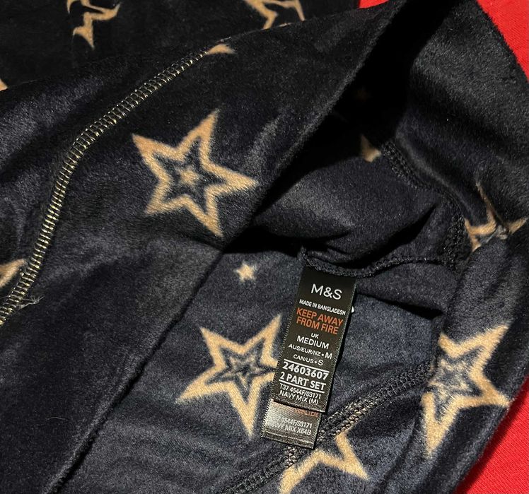 Гарна затишна тепла піжама від M&S розмір М