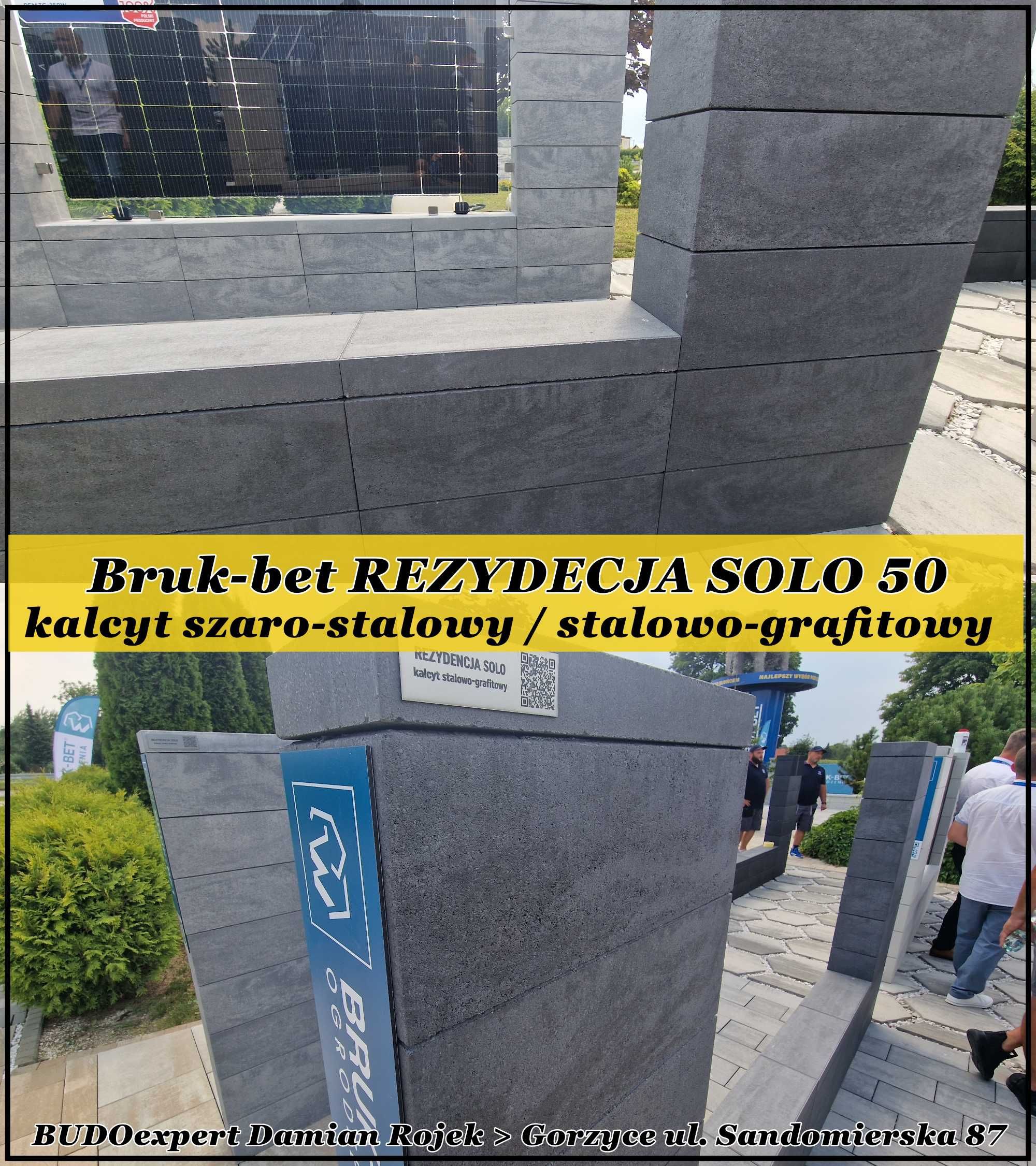 Pustak bloczek BRUK-BET na ogrodzenie model Rezydencja Novator 50x19