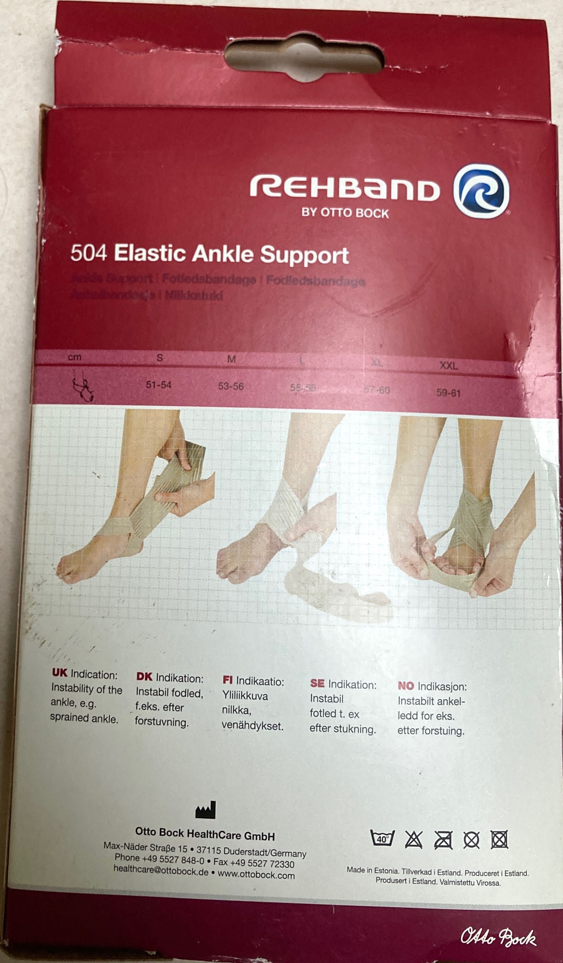 REHBAND 
Stabilizator/ orteza kostki
504 Elastic Ankle Support
M