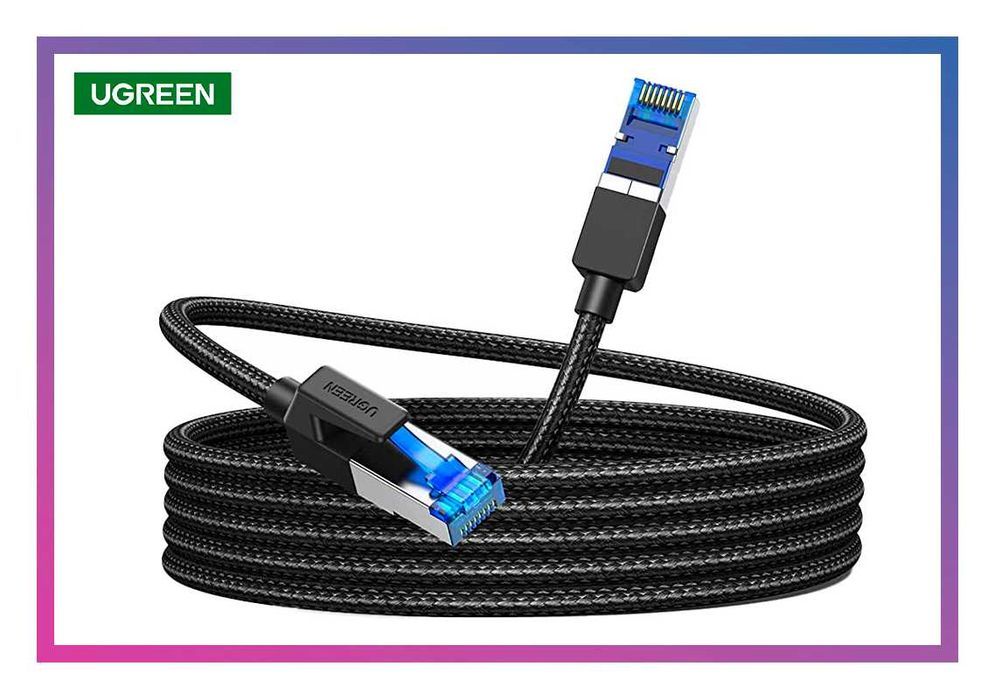 Кабель для роутера cat 8 Ugreen Ethernet патч-корд lan провод 5 - 20 м
