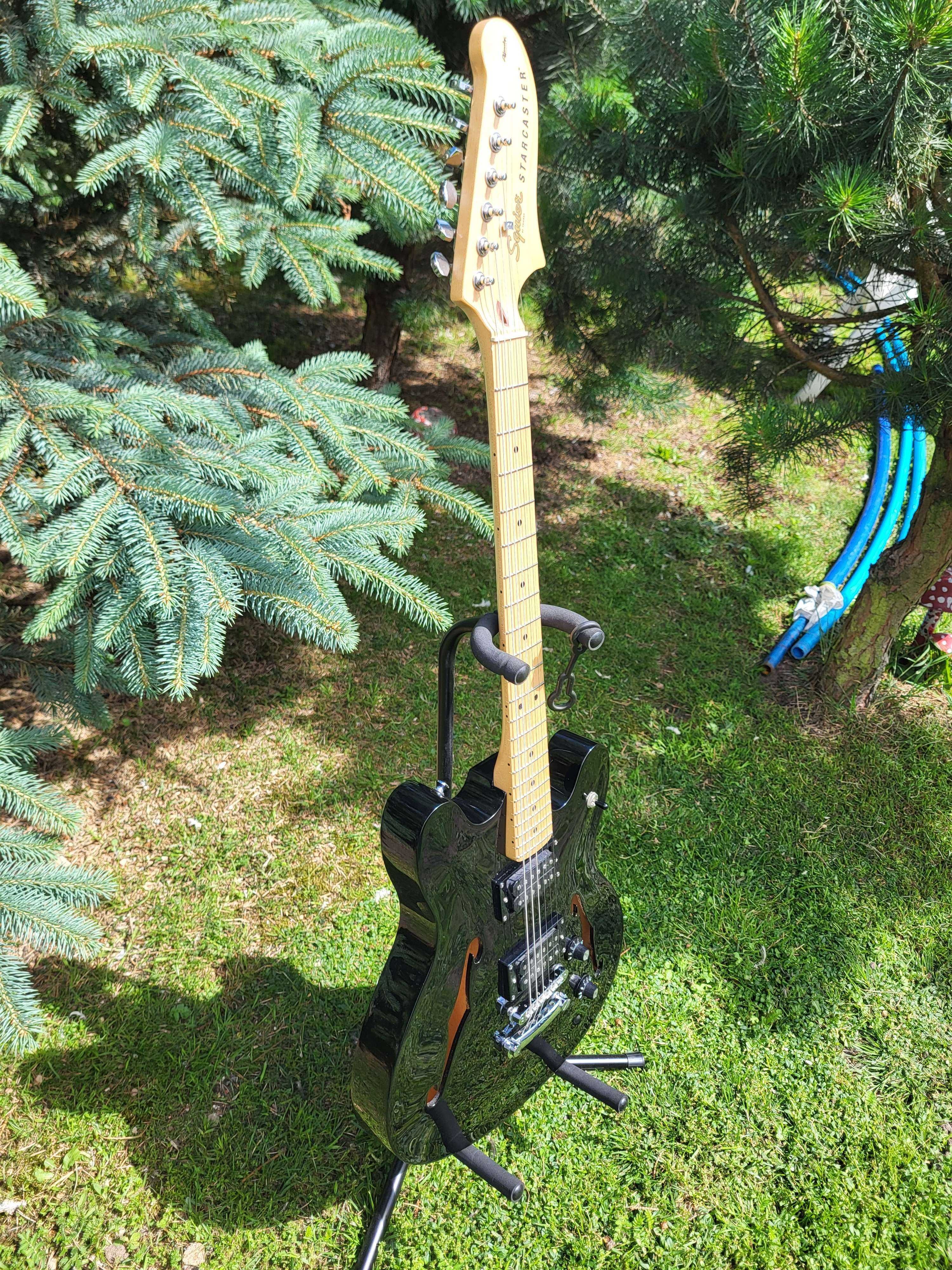 Gitara Elektryczna Starcaster Czarna + Pokrowiec