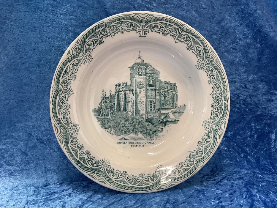 Grande prato fundo faianças sacavem 29 cm 1962