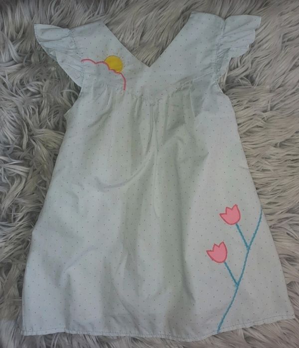 Zestaw ubrań dla dziewczynki 4-5 lat 104 110 cm spodenki  sukienka