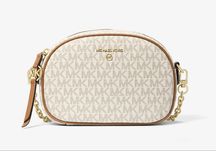 Жіноча сумка Michael Kors Jet Set Small (32S1GT9C0B) VANILLA/ACORN