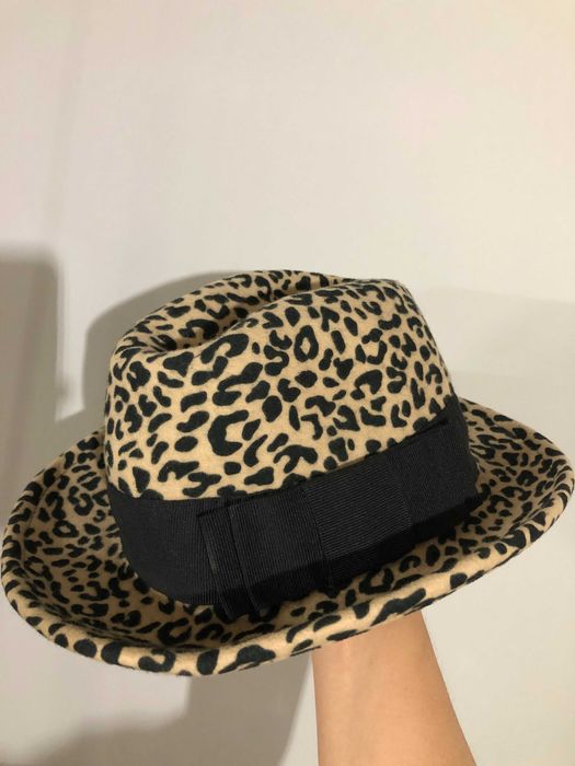 Kapelusz w panterkę, hit, wełniany, włoski