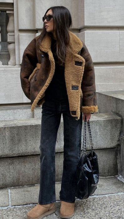 дублянка Sandro Paris р.42 Оригінал овчина