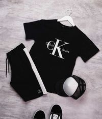 Футболка + шорти Calvin Klein літній спортивний костюм Келвін Кляйн