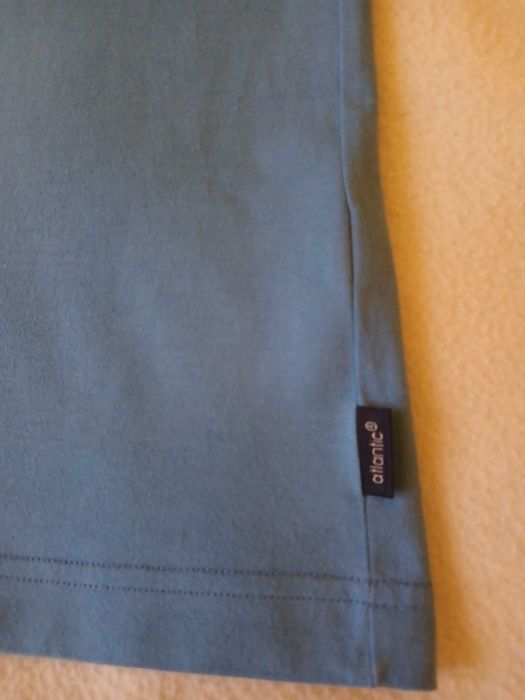 T-shirt męski koszulka męska z krótkim rękawem niebieska XL Atlantic