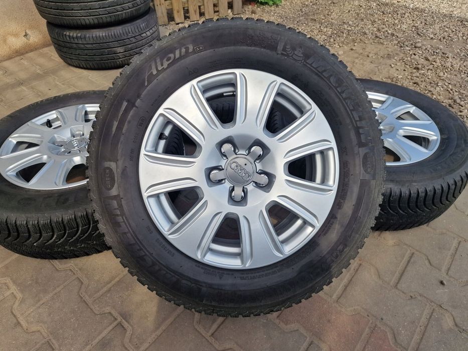 KOŁA FELGI OPONY ZIMA AUDI 8U Q3 16 ET33 MICHELIN ALPIN 215/65/16
