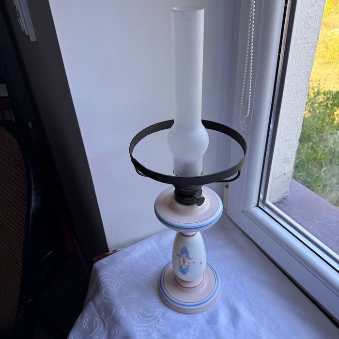 Lampa naftowa Szklana XlX wiek