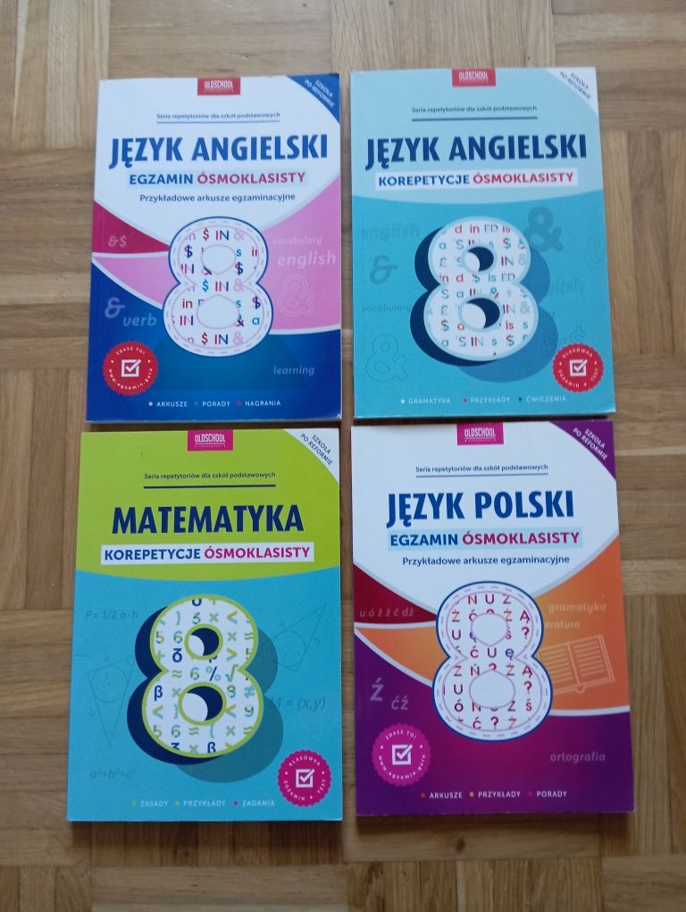 Egzamin ósmoklasisty - matematyka , polski , angielski