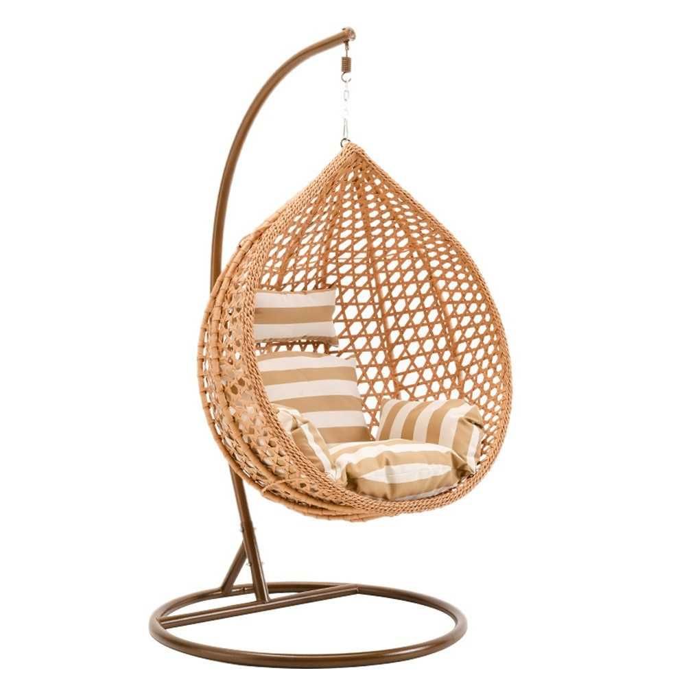 Fotel wiszący kokon huśtawka ze stelażem BOHO piękny super produkcja