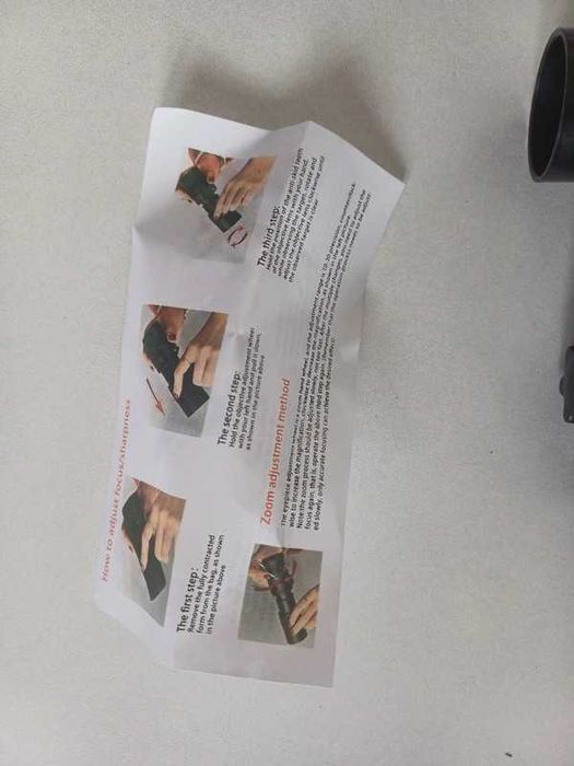 mały podręczny teleskop z małym statywem  podłączenie do telefonu