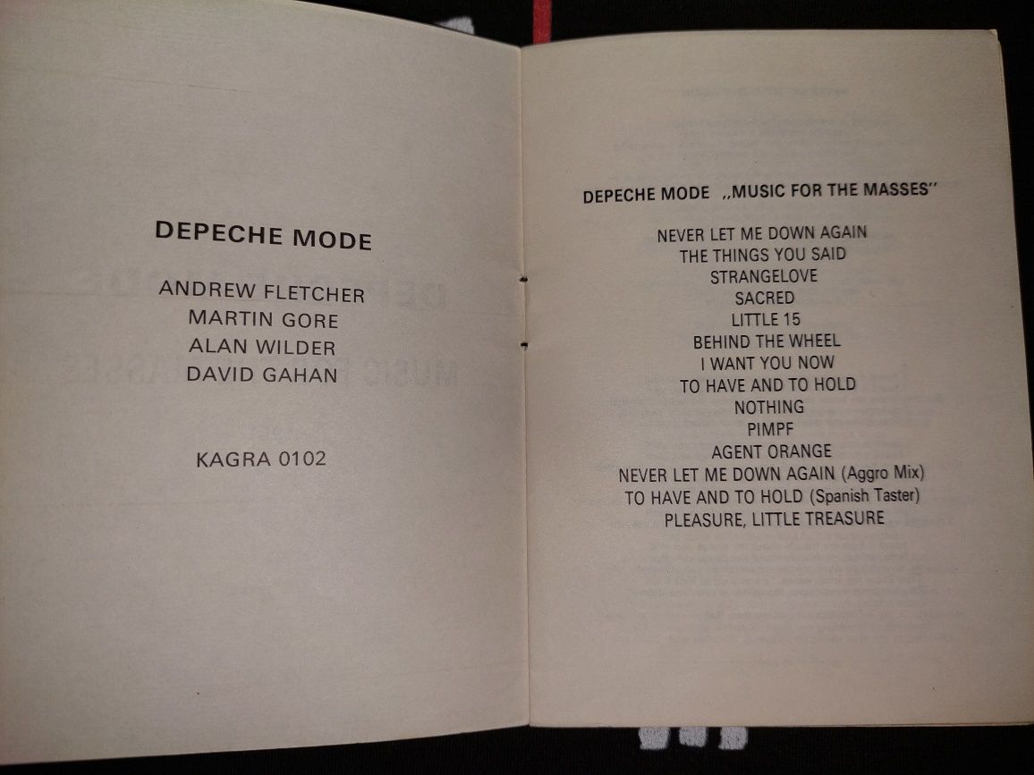 Depeche Mode Music For The Masses teksty piosenek