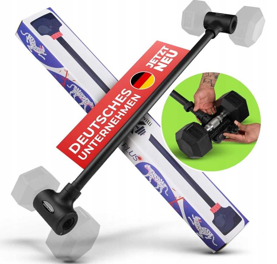 Sztanga stal nierdzewna z hantli zrób sztange 102cm MAX 90KG