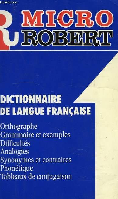 Robert Micro poche dictionnaire d'apprentissage de la langue française