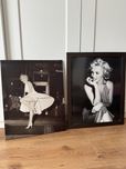 Dwa obrazy marylin monroe black vintage style retro