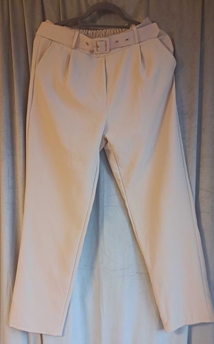 Garnitur damski włoski beżowy XL