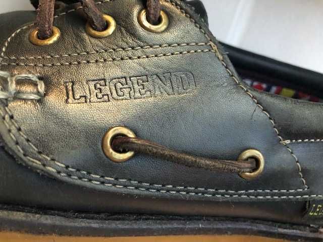 Sapato homem pele azul marca Legend