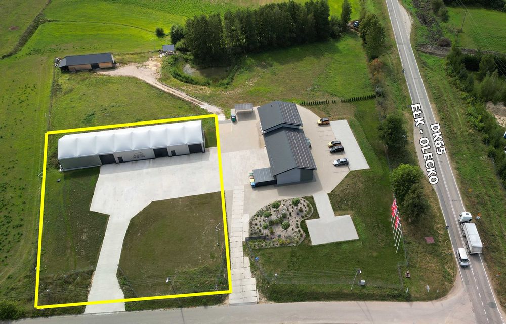 Wynajmę halę 440m2 przy DK65 - Olecko